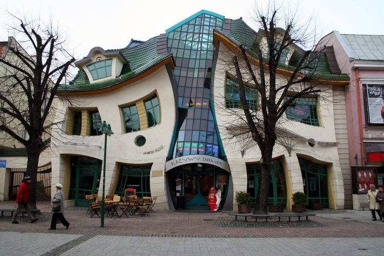 the Crooked House in Poland
