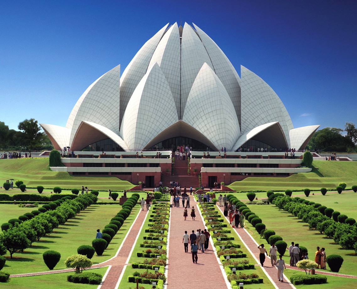 the Lotus Temple in India