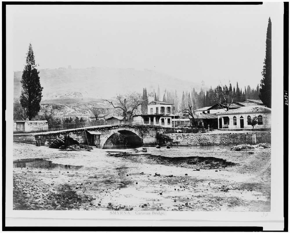The Caravan Bridge, Turkey. Photograph, ca. 1860-1890