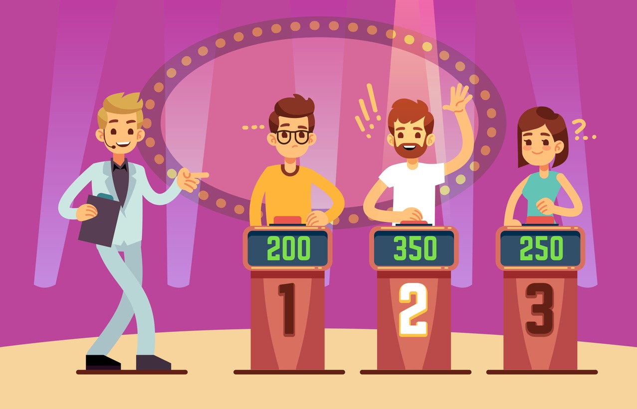 vector illustration of a game show