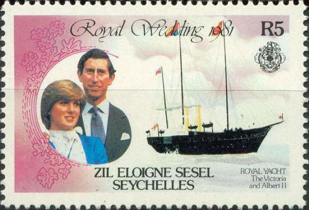 A postage stamp showing diana