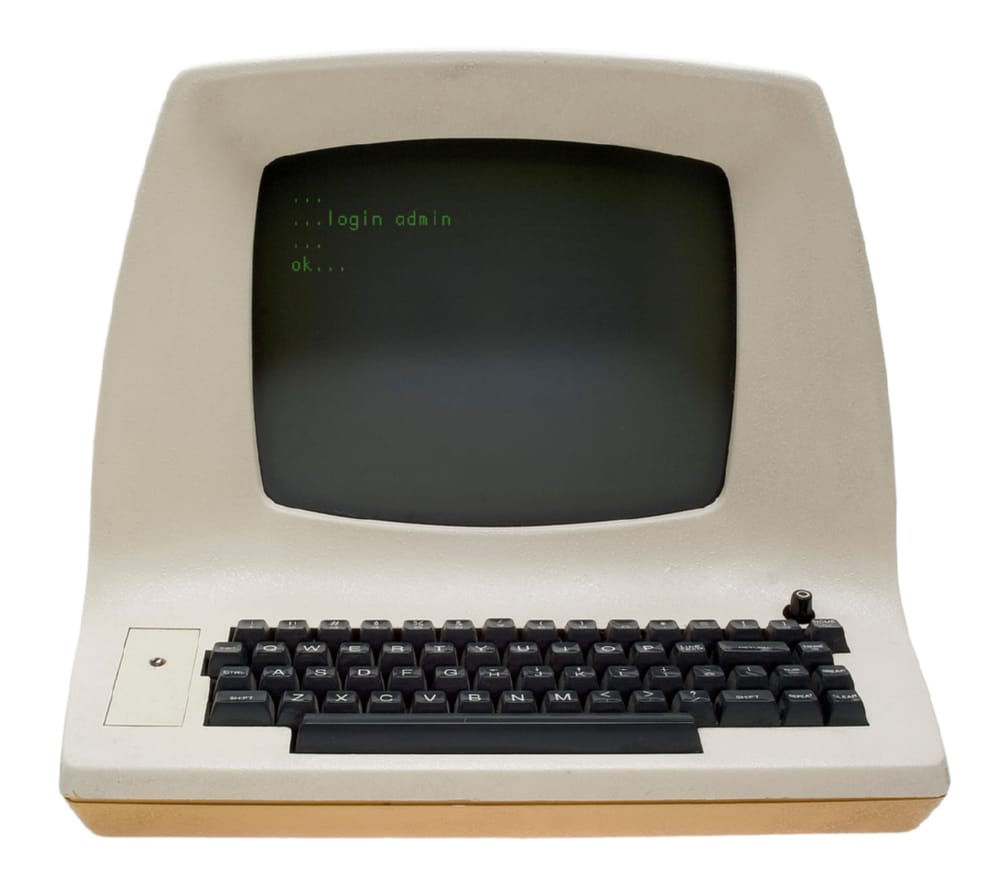 Alter IBM Computer von 1981