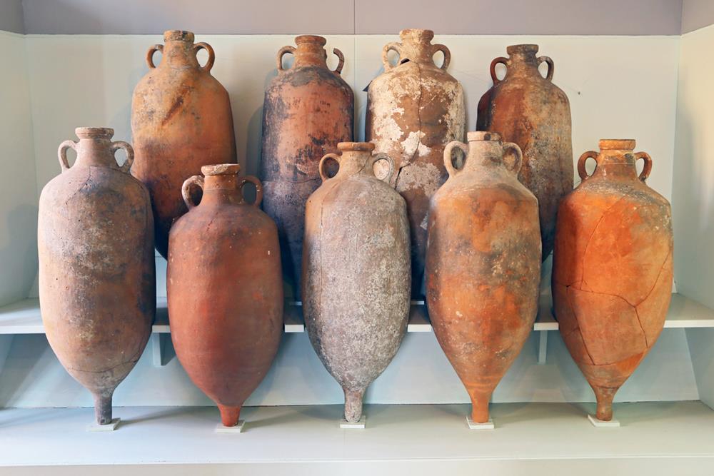 Amphora recovered from the sea