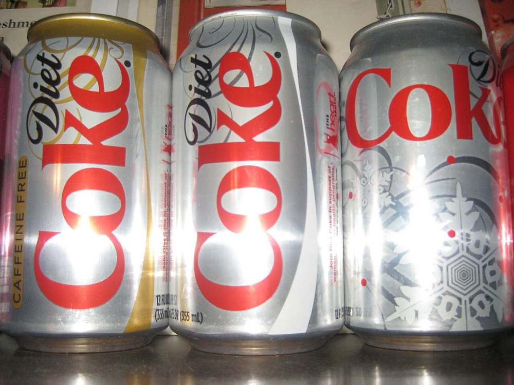 Diet Coke, one of the highest-selling diet soft drinks in the world