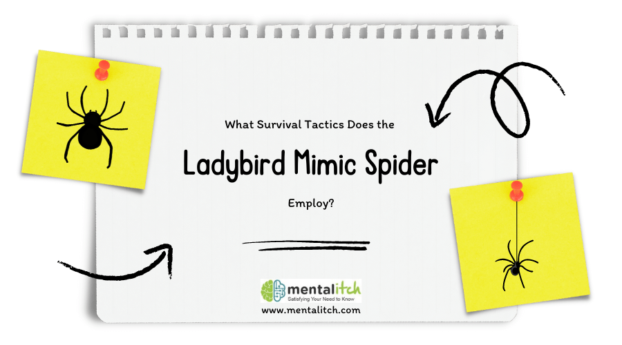 What Survival Tactics Does the Ladybird Mimic Spider Employ?