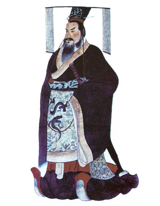 A posthumous depiction of Qin Shi Huang
