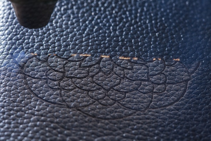 laser engraver on leather