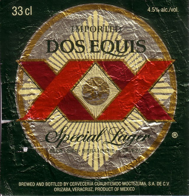 Dos equis beer Label